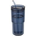 Plastový hrnček Archer o objeme 480 ml s dvojitou stenou, tmavo tyrkysová