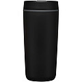Plastový hrnček Sedona o objeme 480 ml s dvojitou stenou, čierna