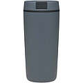 Plastový hrnček Sedona o objeme 480 ml s dvojitou stenou, modrošedá