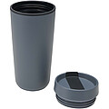 Plastový hrnček Sedona o objeme 480 ml s dvojitou stenou, modrošedá