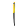 POMPADUR Guľôčkové pero z recyklovaného plastu, modrá náplň, žltá