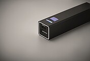 Power banka 2600 mAh, čierna