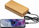 Powerbanka 20000mAh s bambusovým povrchom