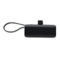 Powerbanka 3000mAh z RCS recyklovaného plastu s USB C, čierna