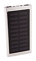 Powerbanka 4000mAh so solárnym dobíjaním, telo z recyklovaného hliníka, strieborná