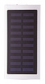 Powerbanka 4000mAh so solárnym dobíjaním, telo z recyklovaného hliníka, strieborná