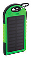 Powerbanka 4000mAh so solárnym nabíjaním, zelená