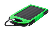 Powerbanka 4000mAh so solárnym nabíjaním, zelená