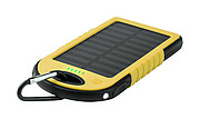 Powerbanka 4000mAh so solárnym nabíjaním, žltá