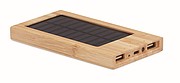 Powerbanka 4000mAh so solárnym panelom a bambusovým povrchom