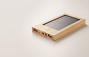 Powerbanka 4000mAh so solárnym panelom a bambusovým povrchom