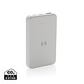 Powerbanka 5000 mAh s bezdrôtovým nabíjaním, biela
