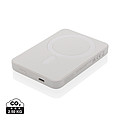 Powerbanka 5000mAh s magnetom a bezdrôtovým nabíjaním, biela