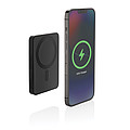 Powerbanka 5000mAh s magnetom a bezdrôtovým nabíjaním, čierna