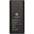 Powerbanka na notebook z recyklovaného hliníka s kapacitou 20 000 mAh a výkonom 70 W, čierna