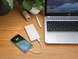 Powerbanka z pšeničnej slamy 10 000 mAh, svetlo béžová