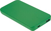 Powerbanka z recyklovaného plastu 10 000 mAh, zelená