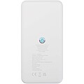 Powerbanka z recyklovaného plastu s kapacitou 10 000 mAh a výkonom 10 W, biela
