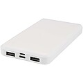 Powerbanka z recyklovaného plastu s kapacitou 10 000 mAh a výkonom 10 W, biela