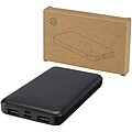 Powerbanka z recyklovaného plastu s kapacitou 10 000 mAh a výkonom 10 W, čierna