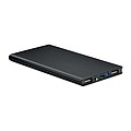 POWERDESK Hliníková powerbanka s kapacitou 8000 mAh, čierna