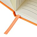 Poznámkový blok A5 s pevnými doskami, oranžová