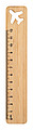 Pravítko 12cm, preglejka, motív lietadlo