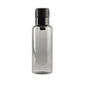 Priehľadná fľaša na pitie 600ml, z RPET, čierna