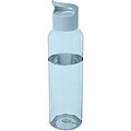 Priehľadná fľaša na pitie, 650ml, jemná modrá