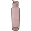 Priehľadná fľaša na pitie, 650ml, jemne ružová