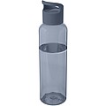 Priehľadná fľaša na pitie, 650ml, modrosivá