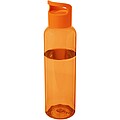 Priehľadná fľaša na pitie, 650ml, oranžová