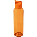 Priehľadná fľaša na pitie, 650ml, oranžová