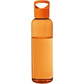 Priehľadná fľaša na pitie, 650ml, oranžová