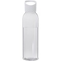 Priehľadná fľaša na pitie, 650ml, recyklovaný plast, biela