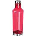 Priehľadná fľaša na pitie z tritánu, objem 800 ml, červená