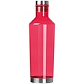 Priehľadná fľaša na pitie z tritánu, objem 800 ml, červená