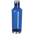 Priehľadná fľaša na pitie z tritánu, objem 800 ml, modrá
