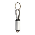 Prívesok na kľúče 60W kábel USB-C, strieborná