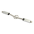 Prívesok na kľúče 60W kábel USB-C, strieborná