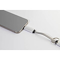 Prívesok na kľúče 60W kábel USB-C, strieborná