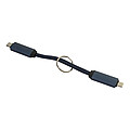 Prívesok na kľúče 60W kábel USB-C, tmavomodrá