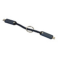 Prívesok na kľúče 60W kábel USB-C, tmavomodrá