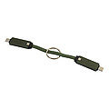 Prívesok na kľúče 60W kábel USB-C, tmavozelená