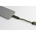 Prívesok na kľúče 60W kábel USB-C, tmavozelená