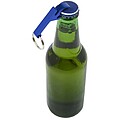 Prívesok na kľúče s otváračom, recyklovaný hliník, modrý