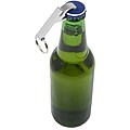 Prívesok na kľúče s otváračom, recyklovaný hliník, strieborný