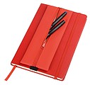 Puzdro na ceruzky s uchytením k notebooku, červená