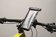 PVC púzdro na mobil pre montáž na bicykel, čierna