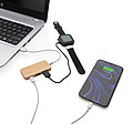 RAMES Bambusový rozbočovač s dvoma USB A 2.0 a jedným USB C portom